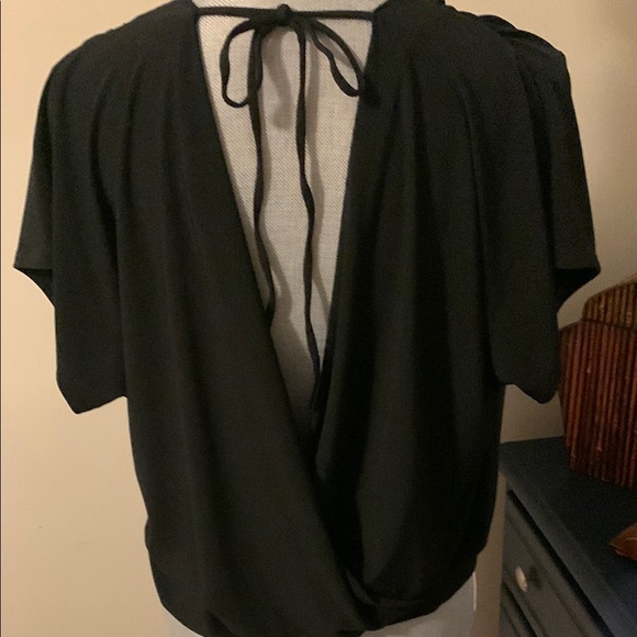 NWT Express Black Dolman Sleeve Wrap Blouse - Picture 3 of 10